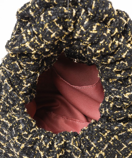 BARNYARDSTORM（バンヤードストーム）の「【WEB限定カラー】tweedクシュクシュBAG（ハンドバッグ・レディース・ブラウン/ブラック/グリーン・FREE）」の15枚目の写真