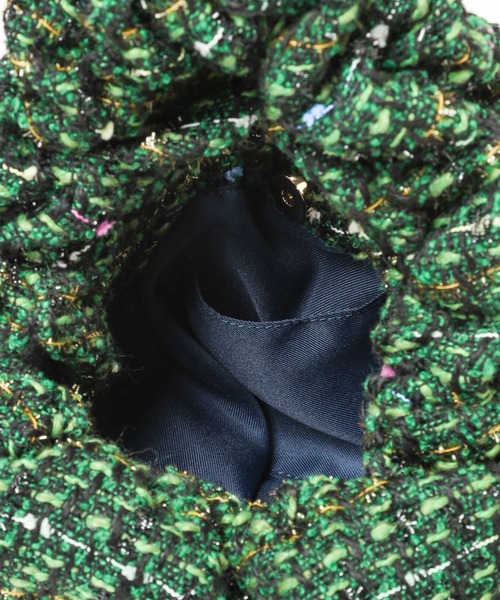 BARNYARDSTORM（バンヤードストーム）の「【WEB限定カラー】tweedクシュクシュBAG（ハンドバッグ・レディース・ブラウン/ブラック/グリーン・FREE）」の17枚目の写真