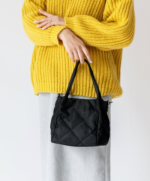 キルティング2wayミニトートバッグ