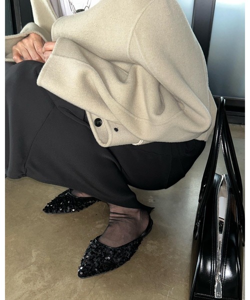 Didot.showroom(ディドット ショールーム)の「スパンコールフラットミュール(パンプス・レディース・ブラック/シルバー・25cm/23.5cm/24cm/24.5cm/23cm)」の15枚目の写真