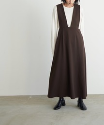 for/c | [低身長サイズ有]きれいめフレアジャンスカ【リサイクル】(ジャンパースカート)