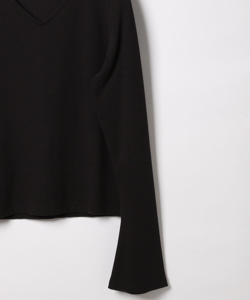 Heather(ヘザー)の「フロントカットアウトプルオーバー 980805(Tシャツ/カットソー・レディース・ブラウン/アイボリー/ブラック・FREE)」の6枚目の写真