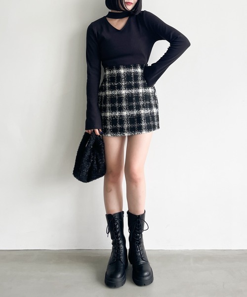 Heather(ヘザー)の「フロントカットアウトプルオーバー 980805(Tシャツ/カットソー・レディース・ブラウン/アイボリー/ブラック・FREE)」の14枚目の写真