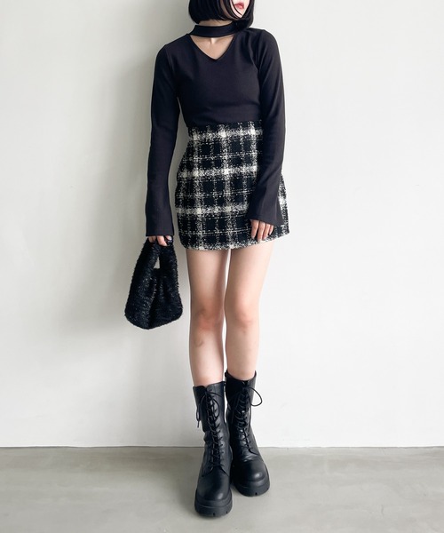Heather(ヘザー)の「フロントカットアウトプルオーバー 980805(Tシャツ/カットソー・レディース・ブラウン/アイボリー/ブラック・FREE)」の13枚目の写真