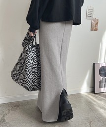 【新色追加】まるで毛布！裏起毛ニットロングスカート