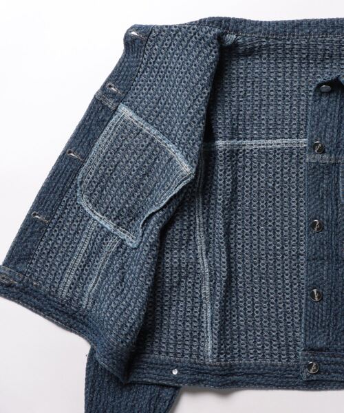 REAL CUBE（リアルキューブ）の「デニムジャケット（デニムジャケット・レディース・ネイビー・FREE）」の8枚目の写真