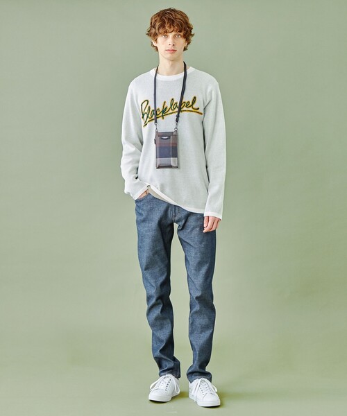 BLACK LABEL CRESTBRIDGE(ブラックレーベル・クレストブリッジ)の「【WEB限定】クレストブリッジチェックPVCスマートフォンショルダーケース(スマホケース/カバー・メンズ・ベージュ系その他7/ブラック・FREE)」の10枚目の写真