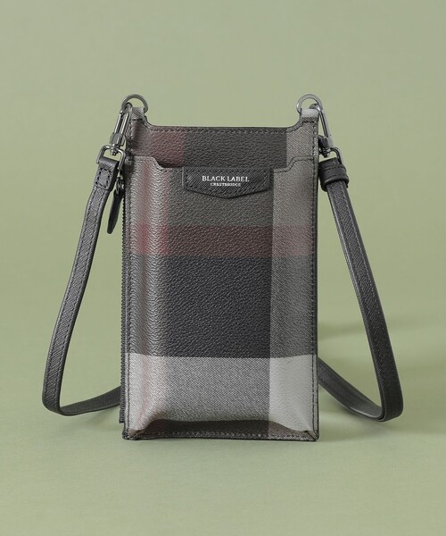 BLACK LABEL CRESTBRIDGE(ブラックレーベル・クレストブリッジ)の「【WEB限定】クレストブリッジチェックPVCスマートフォンショルダーケース(スマホケース/カバー・メンズ・ベージュ系その他7/ブラック・FREE)」の16枚目の写真