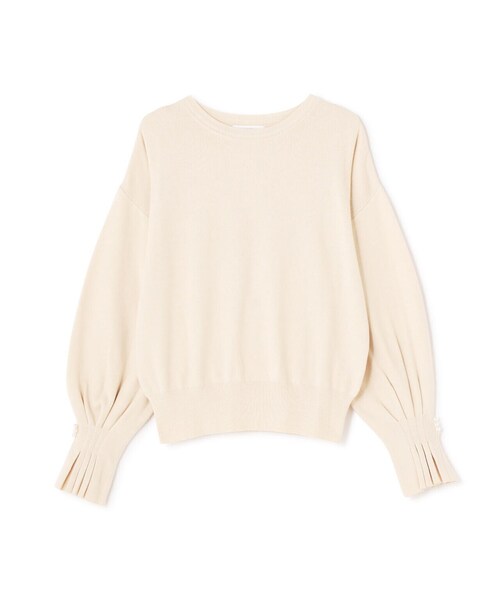 NATURAL BEAUTY BASIC(ナチュラルビューティーベーシック)の「◇パールタックスリーブニット(ニット/セーター・レディース・ピンク/ブラック/オフホワイト・FREE)」の13枚目の写真
