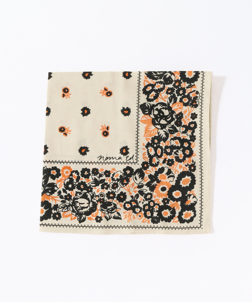 NOMA t.d.（ノーマティーディー）の「【NOMA t.d. / ノーマ ティーディー】Draw Your Garden Bandana（バンダナ/スカーフ・メンズ・サックスブルー/ブラック/ベージュ・FREE）」の2枚目の写真