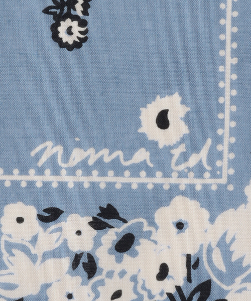 NOMA t.d.（ノーマティーディー）の「【NOMA t.d. / ノーマ ティーディー】Draw Your Garden Bandana（バンダナ/スカーフ・メンズ・サックスブルー/ブラック/ベージュ・FREE）」の6枚目の写真
