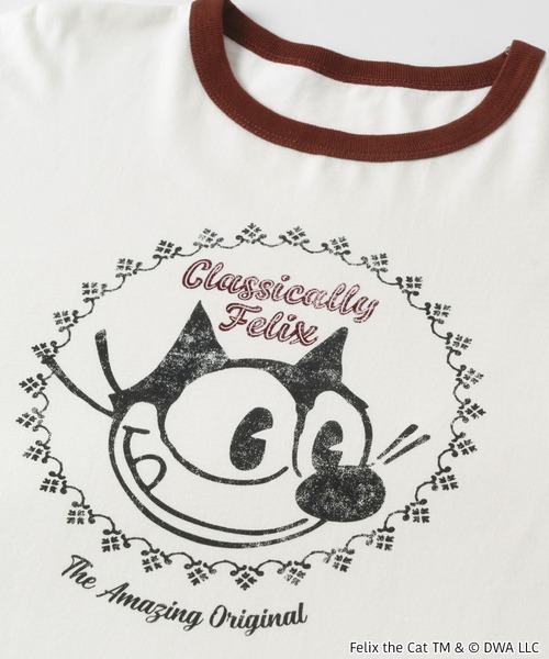 FELIX】別注 フェリックス ヴィンテージプリントリンガーロンT