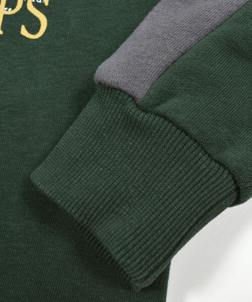 BeBe（ベベ）の「ベア裏毛恐竜標本トレーナー(80~150cm)（スウェット・キッズ・オフホワイト/グリーン/イエロー・90cm/100cm/130cm/120cm/140cm/110cm/80ｃｍ/150cm）」の14枚目の写真