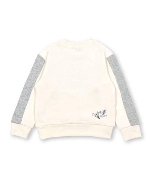 BeBe（ベベ）の「ベア裏毛恐竜標本トレーナー(80~150cm)（スウェット・キッズ・オフホワイト/グリーン/イエロー・90cm/100cm/130cm/120cm/140cm/110cm/80ｃｍ/150cm）」の17枚目の写真