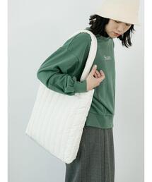 Samansa Mos2 blue | 2WAYハンドルキルティングトート(ハンドバッグ)