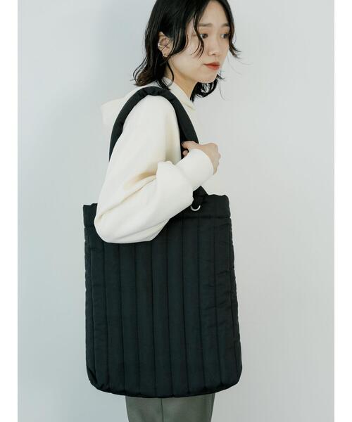 Samansa Mos2 blue（サマンサモスモスブルー）の「2WAYハンドルキルティングトート（ハンドバッグ・レディース・ブラック/キナリ/パープル・F）」の13枚目の写真