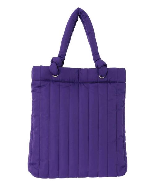 Samansa Mos2 blue（サマンサモスモスブルー）の「2WAYハンドルキルティングトート（ハンドバッグ・レディース・ブラック/キナリ/パープル・F）」の18枚目の写真
