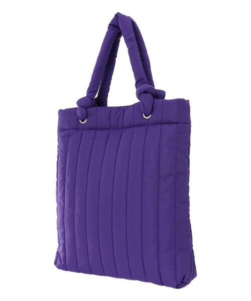 Samansa Mos2 blue（サマンサモスモスブルー）の「2WAYハンドルキルティングトート（ハンドバッグ・レディース・ブラック/キナリ/パープル・F）」の19枚目の写真