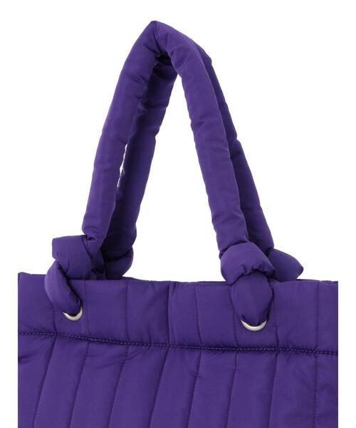 Samansa Mos2 blue（サマンサモスモスブルー）の「2WAYハンドルキルティングトート（ハンドバッグ・レディース・ブラック/キナリ/パープル・F）」の21枚目の写真