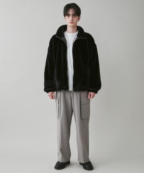 LUCY（ルーシー）の「LUCY/フェイクファー ZIPブルゾン（ブルゾン・メンズ・アイボリー/ブラック・MEDIUM/LARGE）」の21枚目の写真