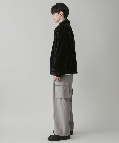 LUCY（ルーシー）の「LUCY/フェイクファー ZIPブルゾン（ブルゾン・メンズ・アイボリー/ブラック・MEDIUM/LARGE）」の22枚目の写真