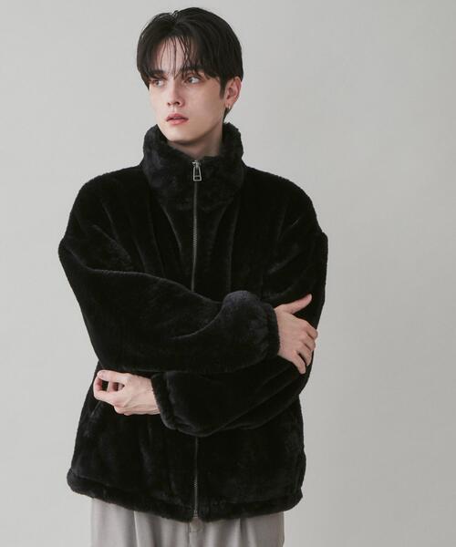 LUCY（ルーシー）の「LUCY/フェイクファー ZIPブルゾン（ブルゾン・メンズ・アイボリー/ブラック・MEDIUM/LARGE）」の17枚目の写真