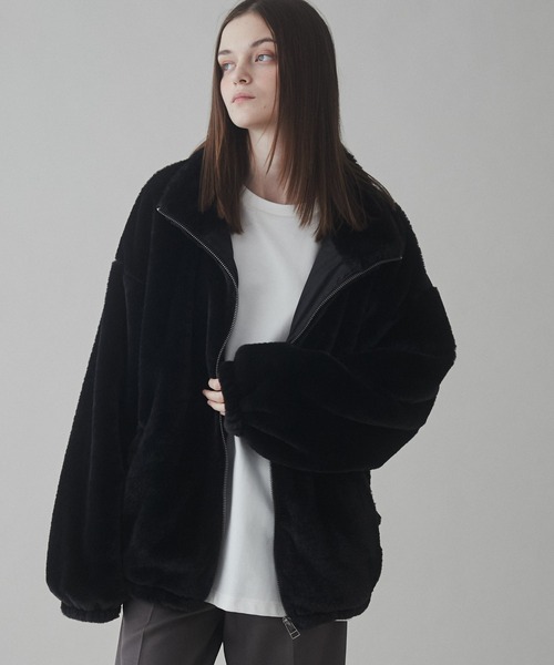 極美品■デイジーリン　ファージャケット　ブルゾン　ブラック　ジップアップ DAISY LIN(デイジーリン)｜Love Fur Jacket “Black Princess”/ブラック