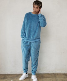 JEANS MATE（ジーンズメイト）の「【LOCK HEAVEN/ロックヘヴン】 シャギー上下セット ルームウェア（ルームウェア/パジャマ）」