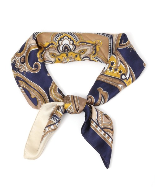 GLOBAL WORK（グローバルワーク）の「大判スカーフ/985797（バンダナ/スカーフ・レディース・ネイビー系/その他/ドット・FREE）」の2枚目の写真