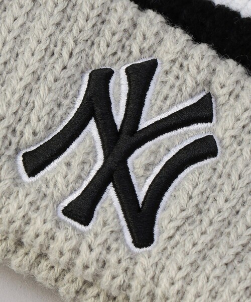 '47(フォーティーセブン)の「’47/フォーティーセブン YANKEES CALGARY ’47 CUFF KNIT/ヤンキース カルガリー ’47 カフ ニット/ポンポンニット帽(ニットキャップ/ビーニー・メンズ・ブラック/グレー・フリ-)」の5枚目の写真