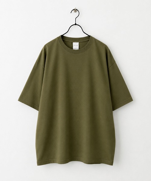 CALIFORNIA APPAREL(カリフォルニアアパレル)の「1-11A20 5.6oz スタンダード クルーネック Tシャツ(Tシャツ/カットソー・メンズ・パープル/グリーン系2/ブルー系/グリーン系1/イエロー/ゴールド/レッド/オレンジ/オリーブ/サンドベージュ/ブルー系1/ライトグレー/ミックスグレー/スミクロ/ブラック/ホワイト/オートミール/ブルー系2/アイボリー・L/XL/M/S)」の9枚目の写真