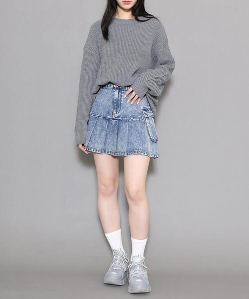 Figments（フィグメンツ）の「無地セーター（ニット/セーター・レディース・グレー/ブラック・FREE）」の15枚目の写真