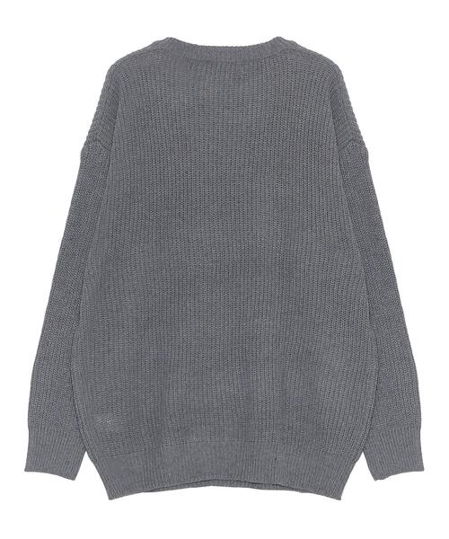 Figments（フィグメンツ）の「無地セーター（ニット/セーター・レディース・グレー/ブラック・FREE）」の17枚目の写真
