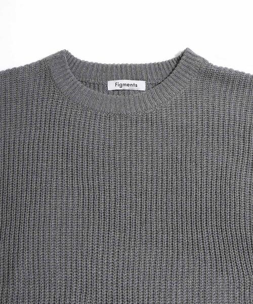 Figments（フィグメンツ）の「無地セーター（ニット/セーター・レディース・グレー/ブラック・FREE）」の18枚目の写真