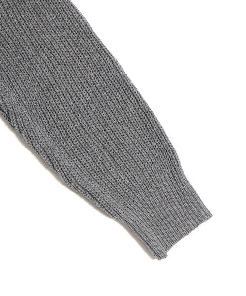 Figments（フィグメンツ）の「無地セーター（ニット/セーター・レディース・グレー/ブラック・FREE）」の19枚目の写真