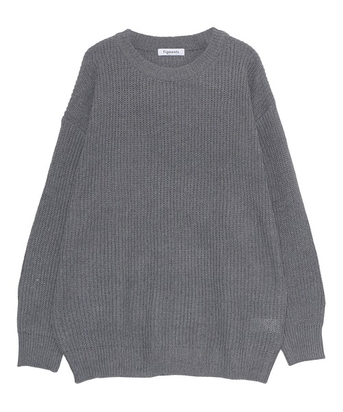 Figments（フィグメンツ）の「無地セーター（ニット/セーター・レディース・グレー/ブラック・FREE）」の6枚目の写真