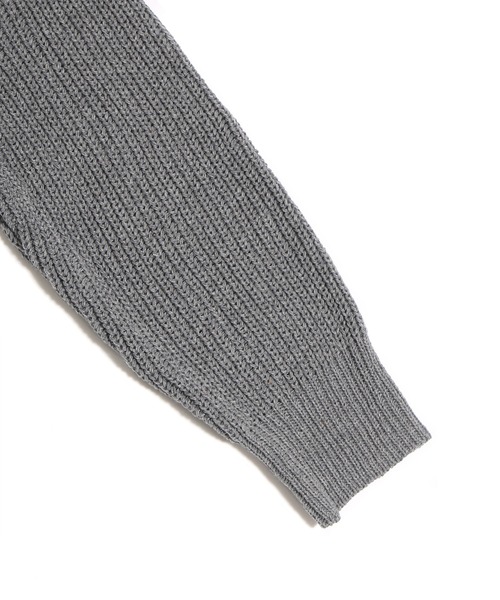 Figments（フィグメンツ）の「無地セーター（ニット/セーター・レディース・グレー/ブラック・FREE）」の10枚目の写真