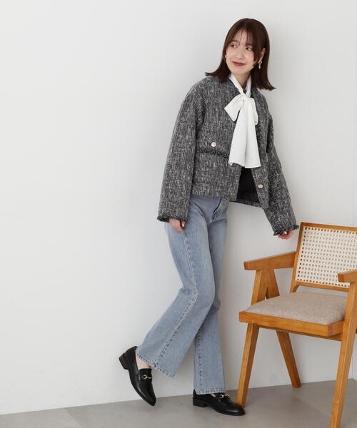 【新品・タグ付き】N. スラブツイードショートブルゾン　ツイードジャケット N.（N. Natural Beauty Basic）（エヌエヌナチュラル