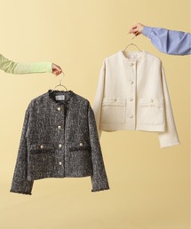 N.(N. Natural Beauty Basic) | 【S Size Line】◆スラブツイードショートブルゾン(ブルゾン)