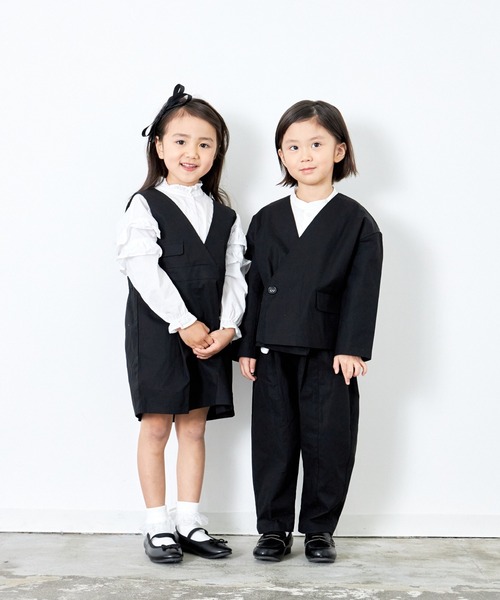 MAKE YOUR DAY（メイクユアデイ）の「セットアップできるフォーマルパンツ（スーツパンツ・キッズ・グレー/ブラック・130/110/140/120/100）」の7枚目の写真