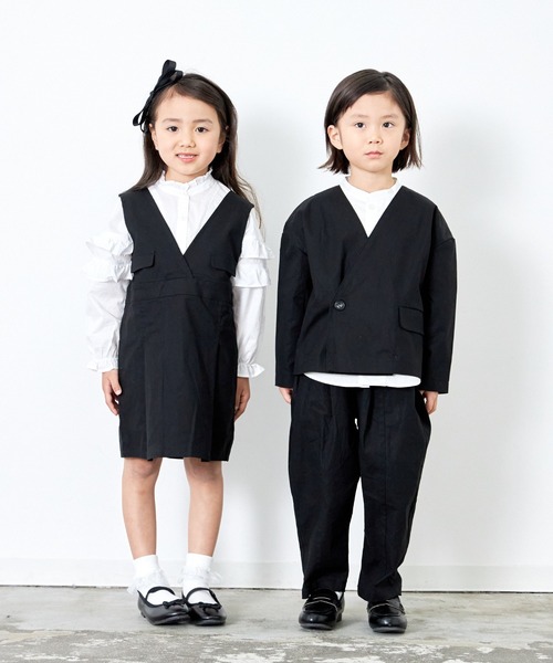 MAKE YOUR DAY（メイクユアデイ）の「セットアップできるフォーマルパンツ（スーツパンツ・キッズ・グレー/ブラック・130/110/140/120/100）」の8枚目の写真