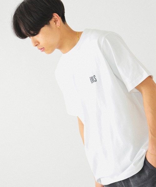 BEAMS（ビームス）の「BEAMS / BMSロゴ ベーシック Tシャツ（Tシャツ/カットソー・レディース・ネイビー/ブラック/ホワイト・M/S/XXL/XL/L）」の6枚目の写真