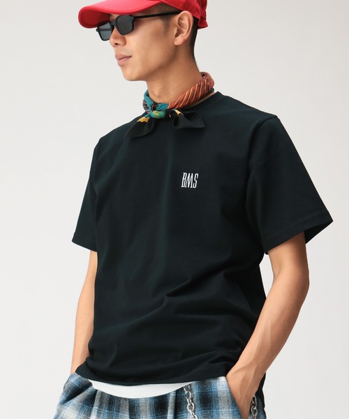 BEAMS（ビームス）の「ベーシックフィット BMS ロゴ Tシャツ（Tシャツ/カットソー・メンズ・ネイビー/ブラック/ホワイト・M/S/XXL/XL/L）」の10枚目の写真