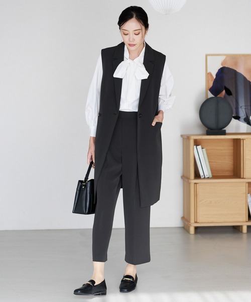 Elura(エルーラ)の「<セレモニーでもお仕事でも使える!>映えラクワイドパンツ(その他パンツ・レディース・ネイビー/ホワイト/ブラック・LARGE/MEDIUM/SMALL)」の6枚目の写真