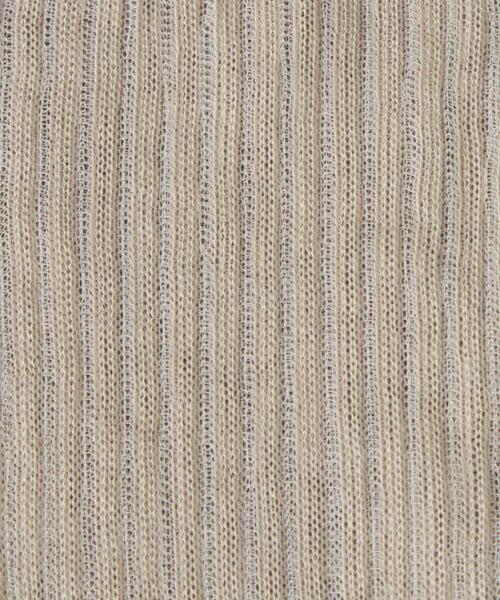 CITEN（シテン）の「＜CITEN＞シアー リブ ソックス（ソックス/靴下・レディース・グレー/ベージュ・FREE）」の4枚目の写真