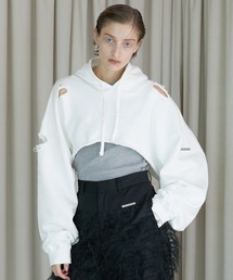 PRANK PROJECT | スプレーダイショートスウェットフーディ / Spray Dyed Short Hoodie(パーカー)