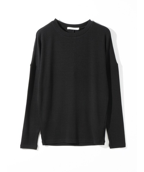 MIDIUMISOLID(ミディウミソリッド)の「MIDIUMISOLID for Ladies タイトリブプルオーバー(Tシャツ/カットソー・レディース・ブラック/グレー/ベージュ・FREE)」の2枚目の写真