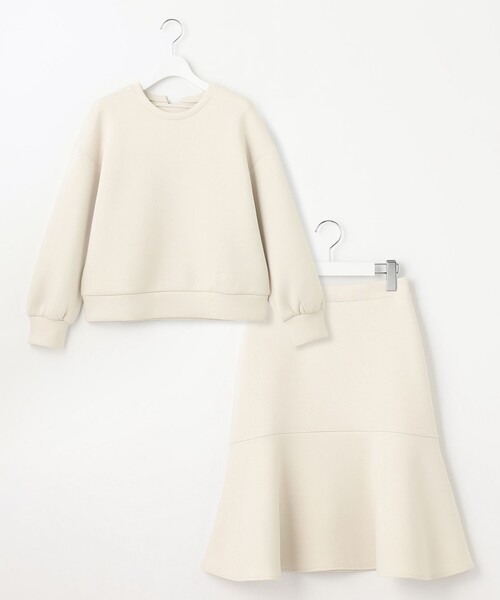 【セール】【洗える・セットアイテム】バックリボンダンボール セットアップ（セットアップ）｜Feroux（フェルゥ）