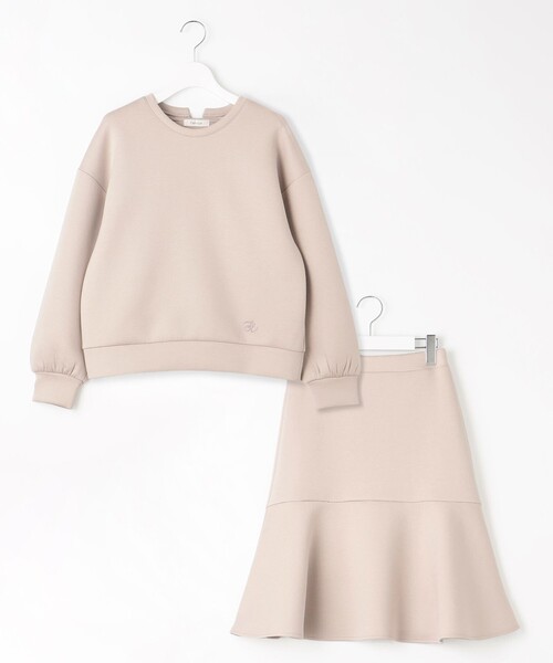 【セール】【洗える・セットアイテム】バックリボンダンボール セットアップ（セットアップ）｜Feroux（フェルゥ）