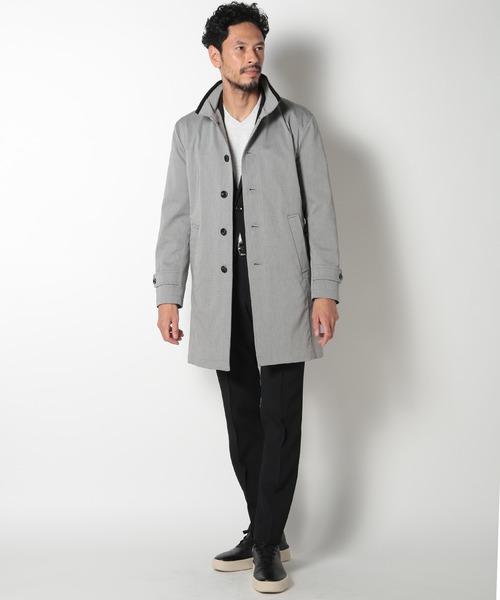 MEN'S BIGI（メンズビギ）の「ヘリンボーンストレッチパンツ（スラックス・メンズ・ブラック/ネイビー・01/02/03/04）」の6枚目の写真